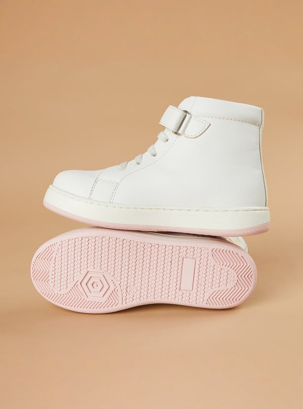FAME FOREVER Girls Lilo & Stitch Print High-Top Sneakers