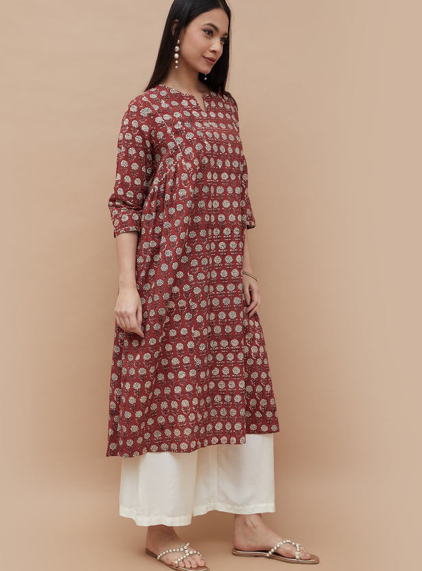 MELANGE Printed A-line Kurta
