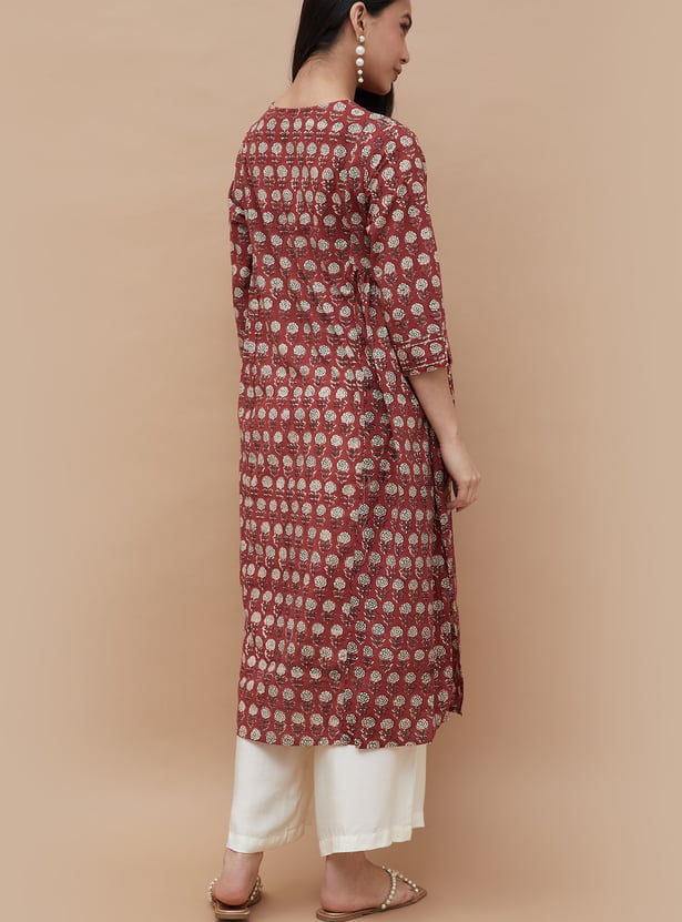 MELANGE Printed A-line Kurta