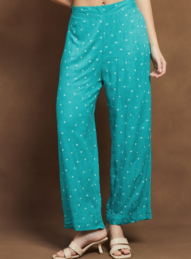 MELANGE Floral Print A-line Kurta Set