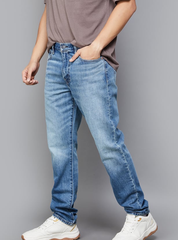 AMERICAN EAGLE Stonewashed Slim Straight Jeans
