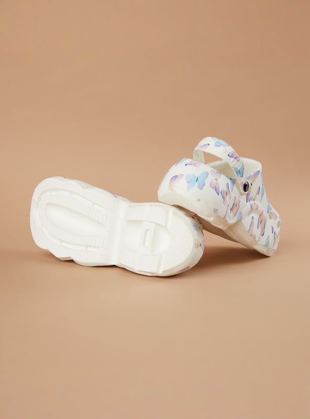 GINGER Butterfly Print Clogs