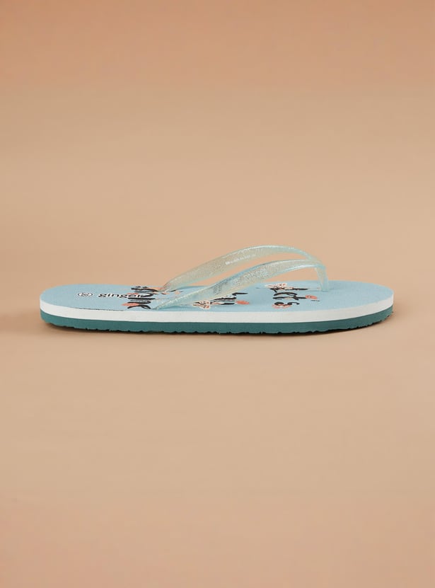 GINGER Printed V-straps Flip Flops