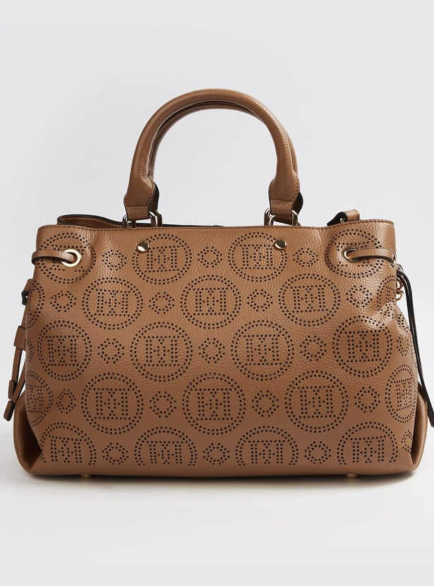 ELLE Perforated Handheld Bag