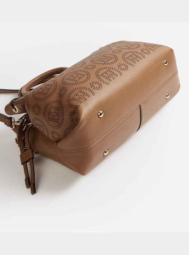 ELLE Perforated Handheld Bag