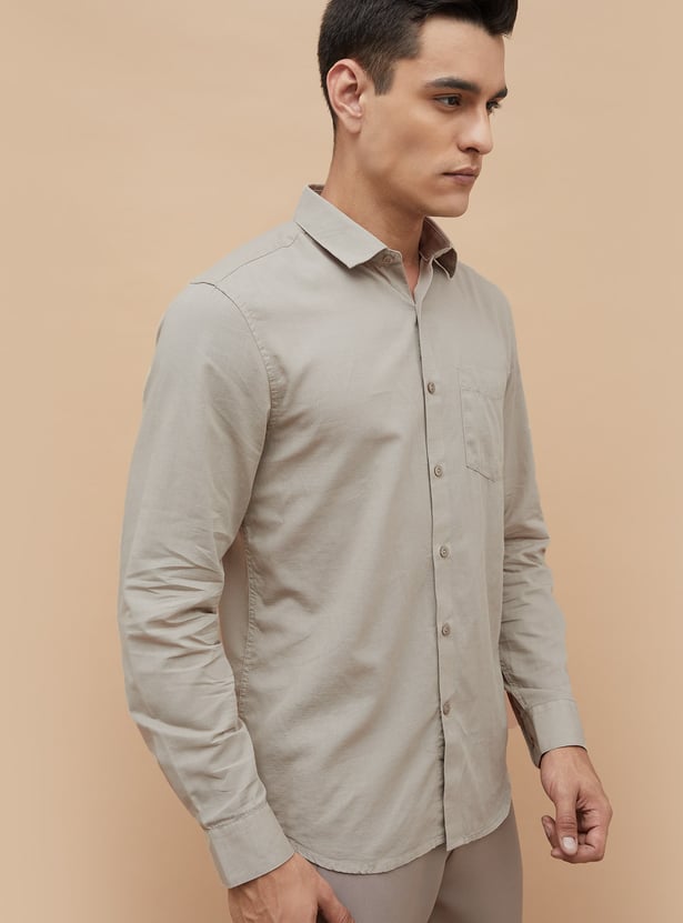CODE Solid Regular Fit Shirt