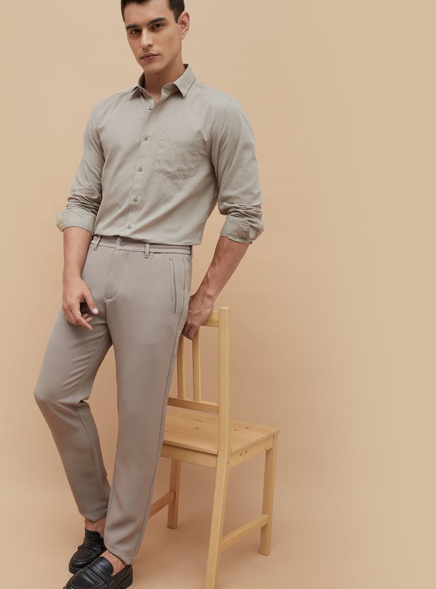 CODE Solid Regular Fit Shirt