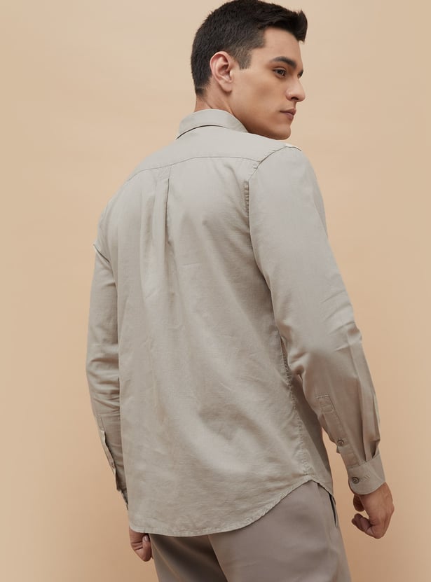 CODE Solid Regular Fit Shirt