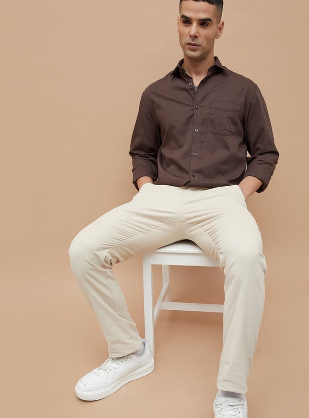 CODE Solid Regular Fit Shirt