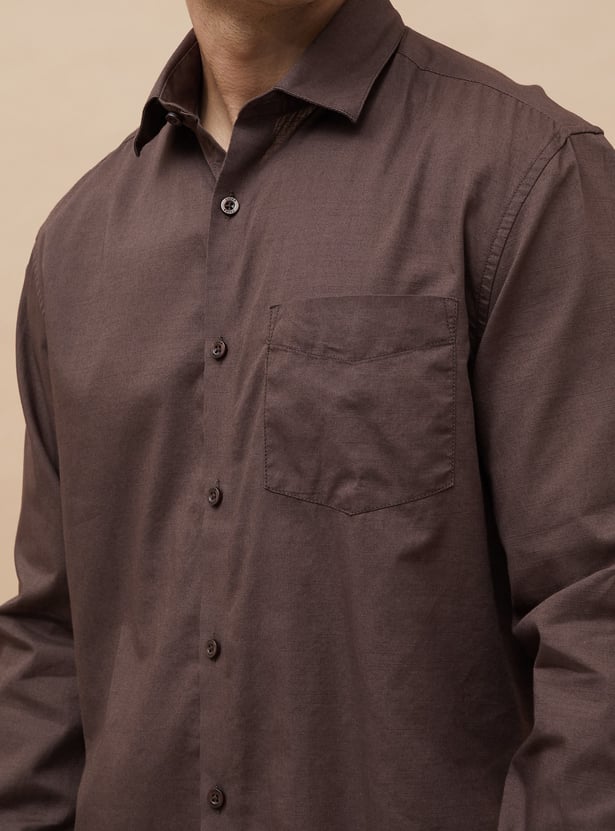 CODE Solid Regular Fit Shirt