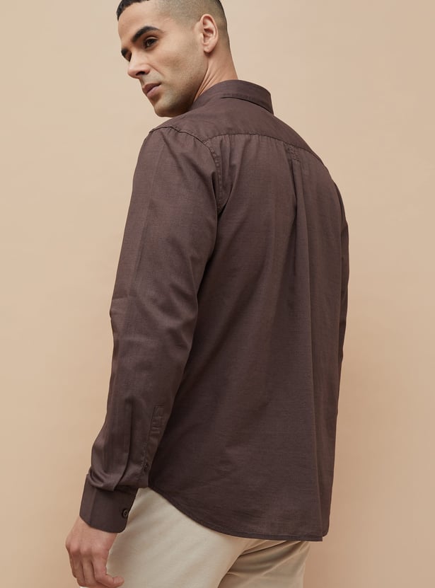 CODE Solid Regular Fit Shirt