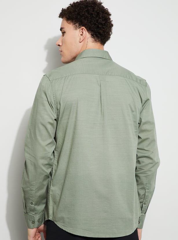 CODE Solid Regular Fit Shirt