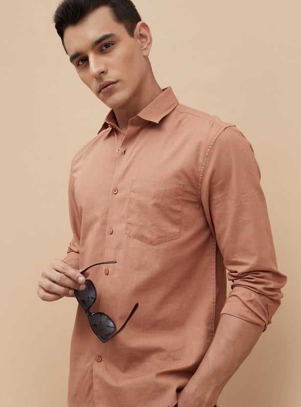 CODE Solid Regular Fit Shirt
