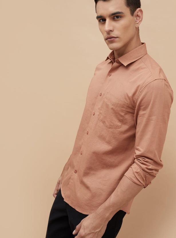 CODE Solid Regular Fit Shirt