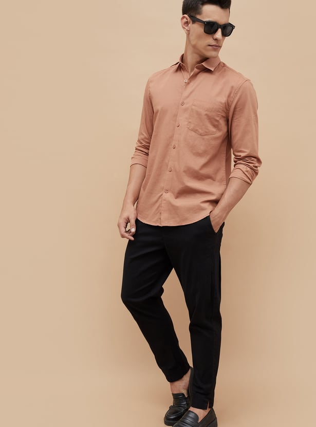 CODE Solid Regular Fit Shirt