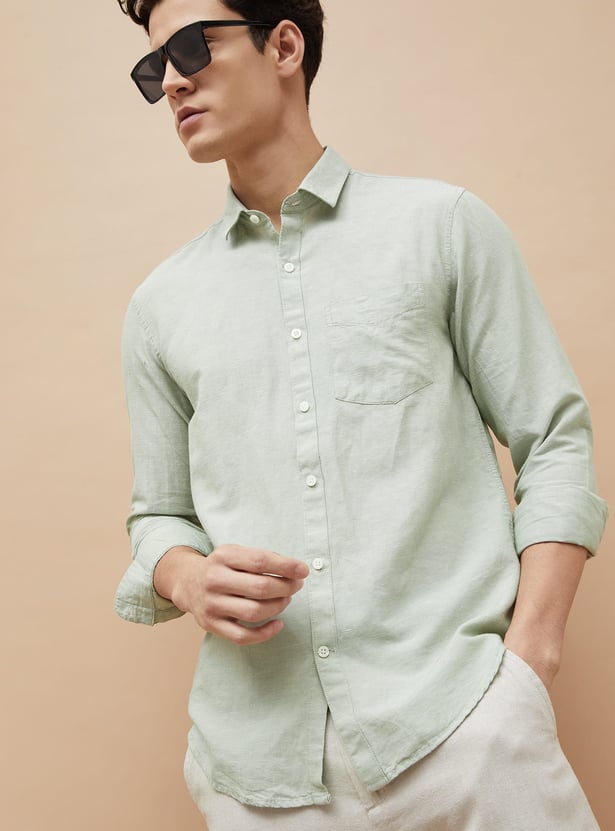 CODE Solid Regular Fit Shirt