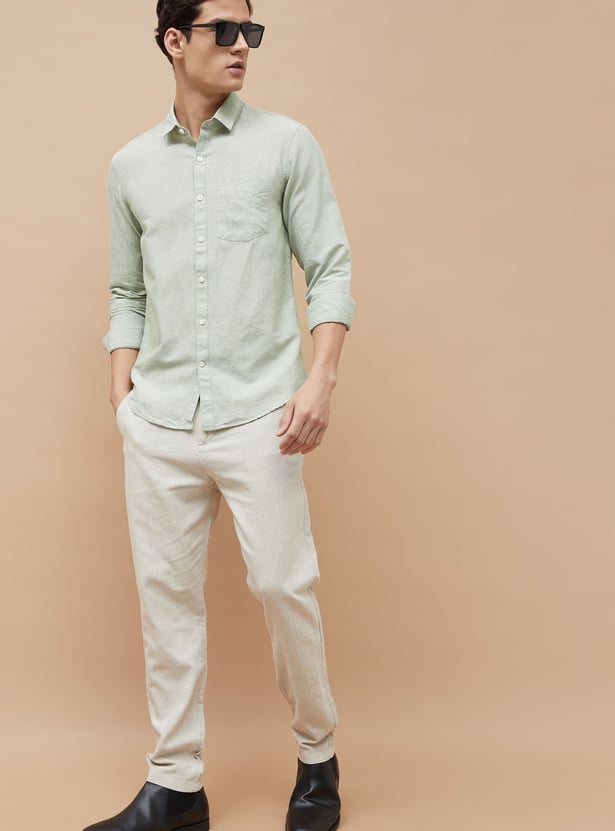 CODE Solid Regular Fit Shirt
