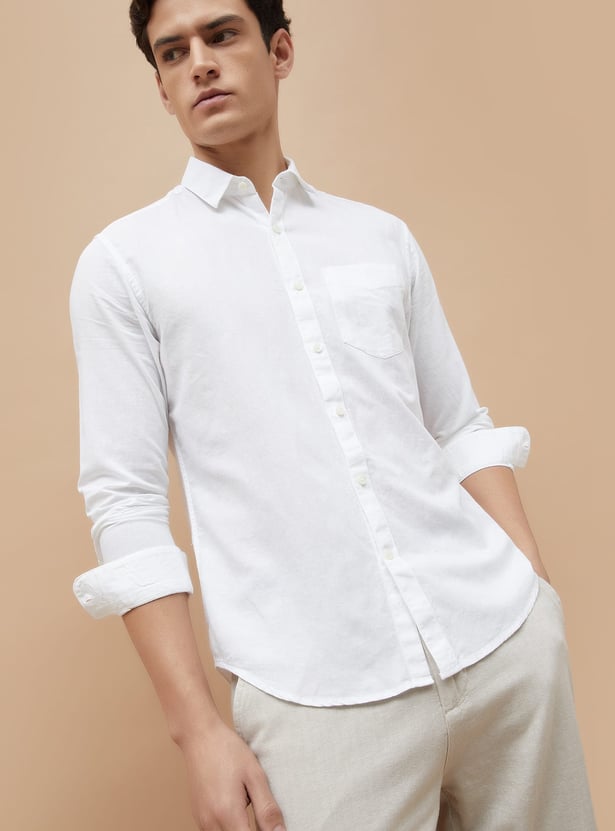 CODE Solid Regular Fit Shirt