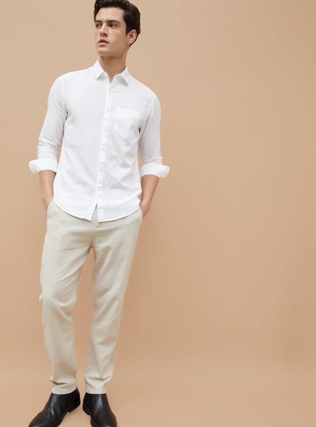 CODE Solid Regular Fit Shirt