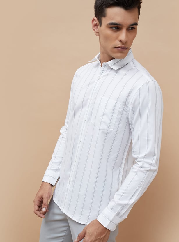 Buy CODE Striped Regular Fit Shirt from CODE at just INR 1699.0
