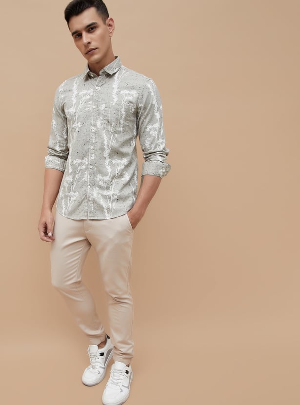 CODE Printed Regular Fit Casual Shirt