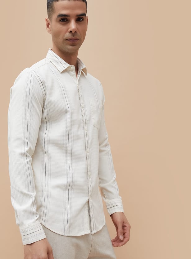 CODE Striped Slim Fit Shirt