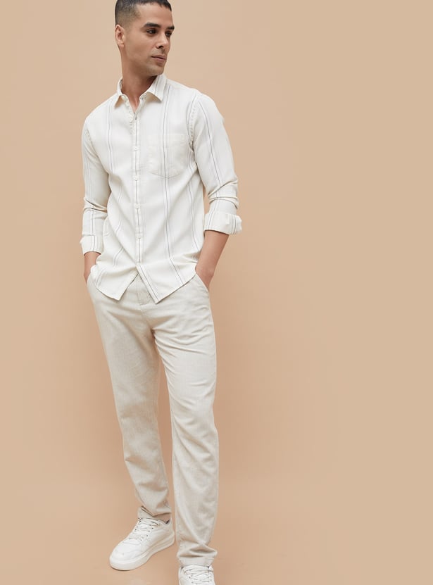CODE Striped Slim Fit Shirt