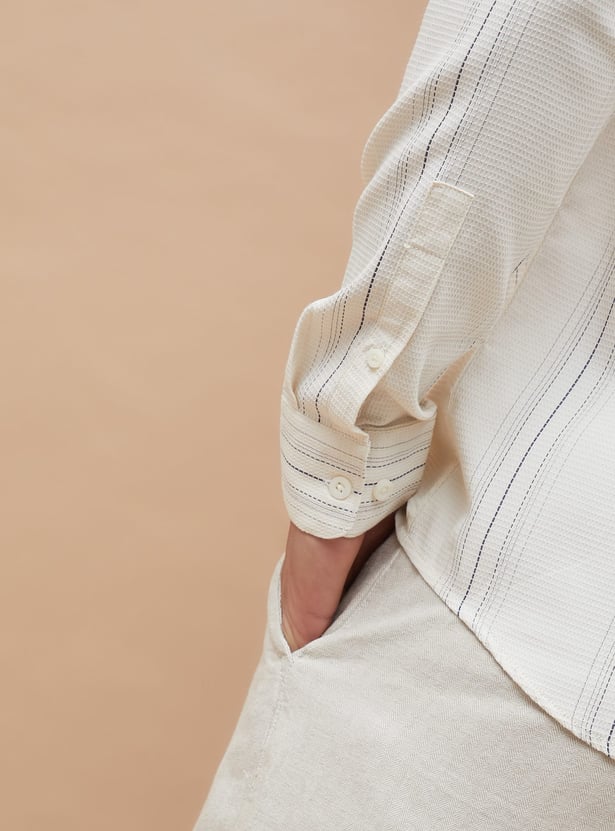 CODE Striped Slim Fit Shirt