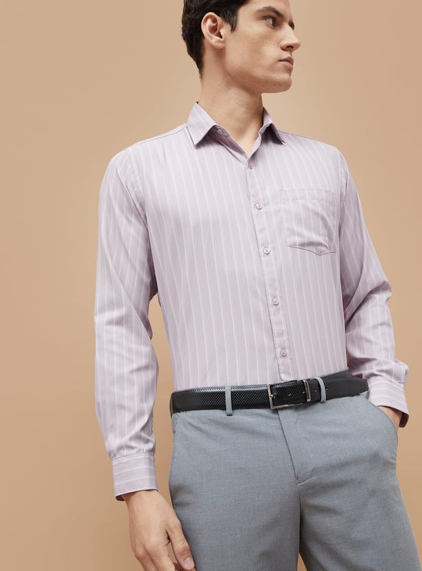 Buy CODE Striped Regular Fit Formal Shirt from CODE at just INR 999.0