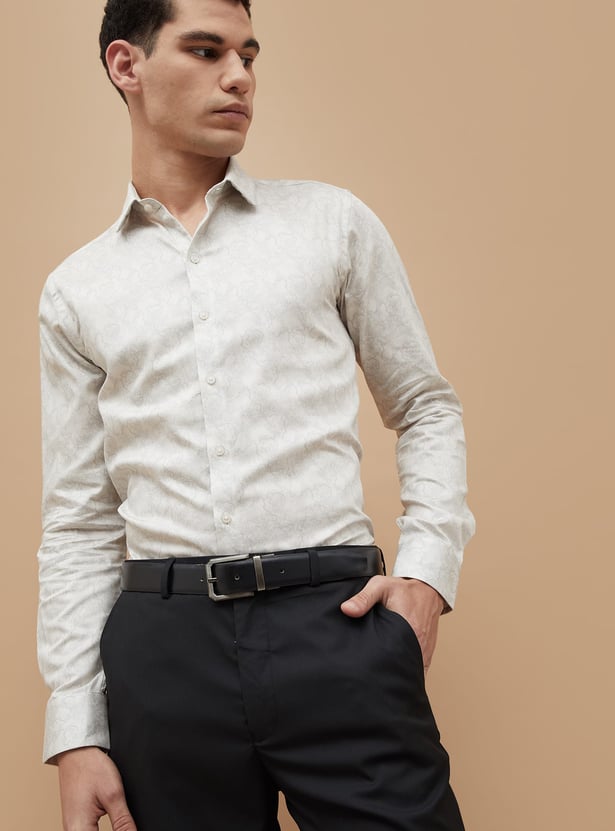 CODE Printed Slim Fit Formal Shirt