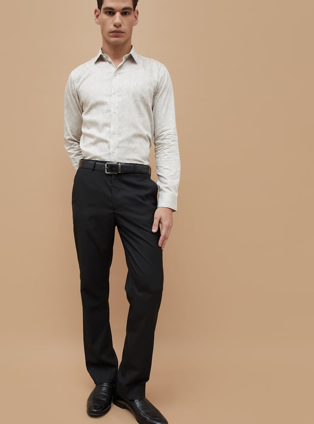 CODE Printed Slim Fit Formal Shirt