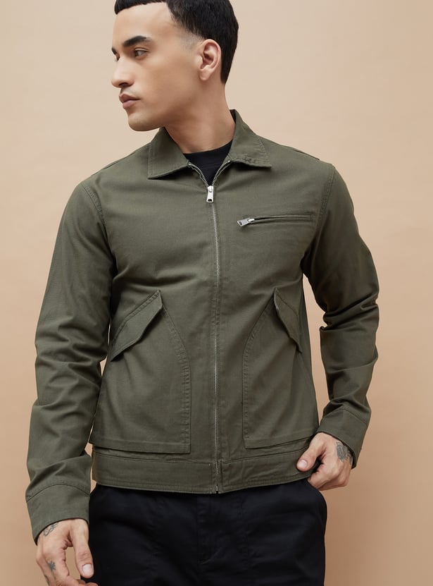 FORCA Solid Jacket with Flap Pockets