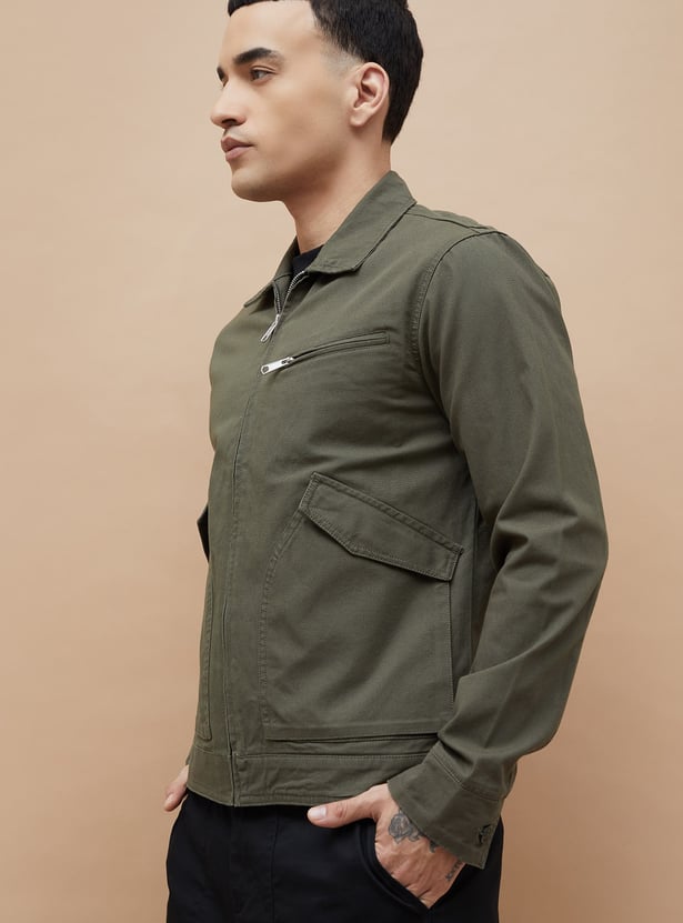 FORCA Solid Jacket with Flap Pockets