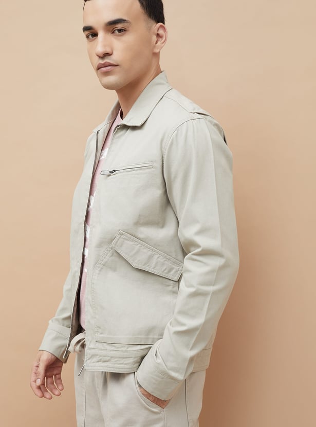 FORCA Solid Jacket with Flap Pockets
