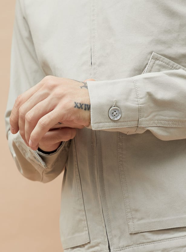 FORCA Solid Jacket with Flap Pockets