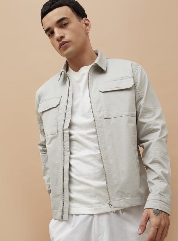 FORCA Solid Regular Fit Jacket