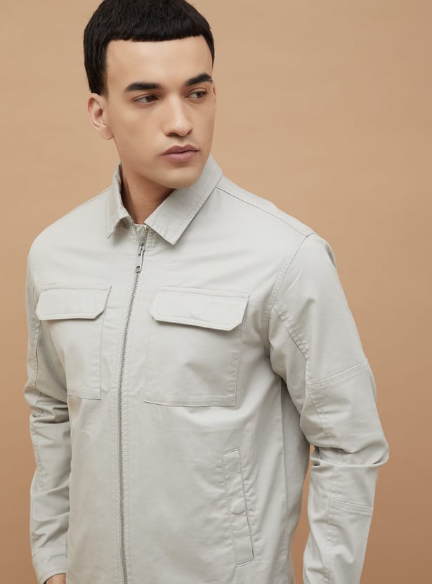 FORCA Solid Regular Fit Jacket