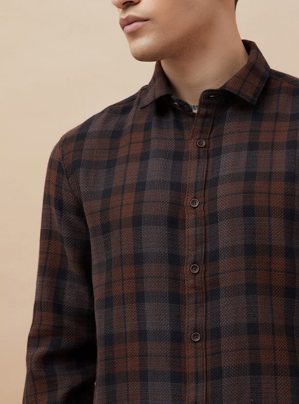 FAME FOREVER Checked Regular Fit Casual Shirt