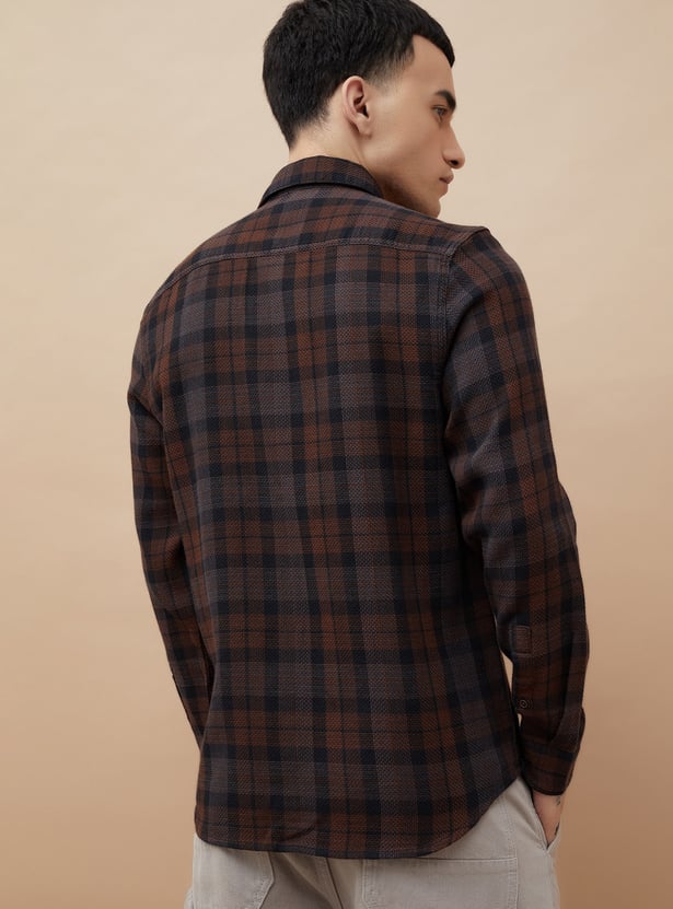 FAME FOREVER Checked Regular Fit Casual Shirt