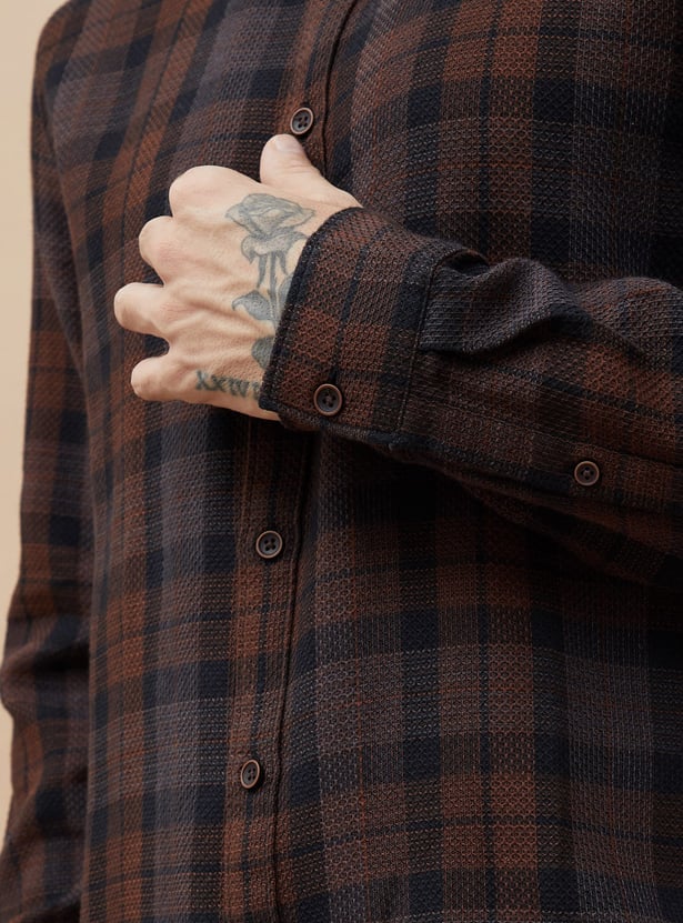 FAME FOREVER Checked Regular Fit Casual Shirt