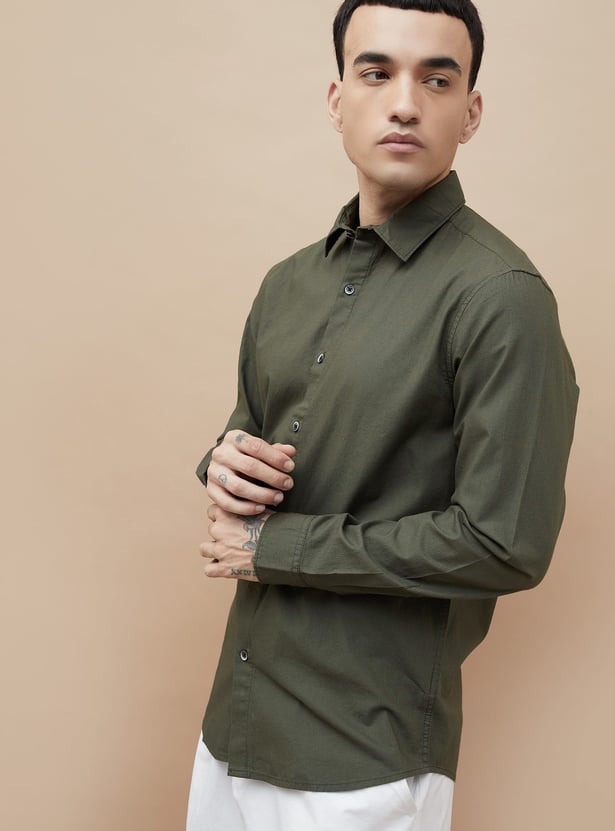 FORCA Textured Regular Fit Shirt