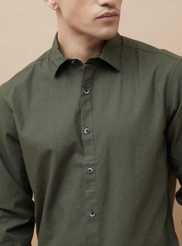 FORCA Textured Regular Fit Shirt