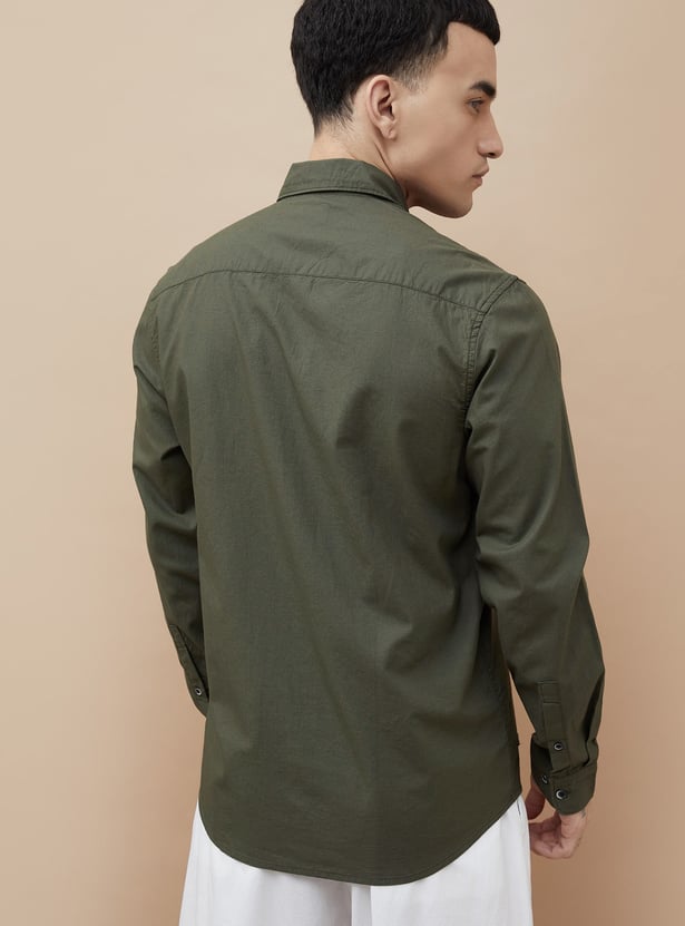 FORCA Textured Regular Fit Shirt