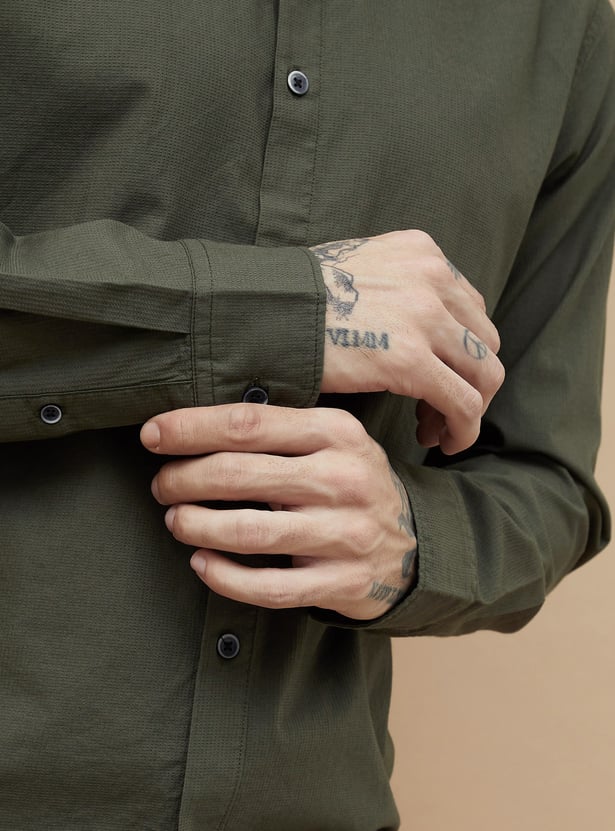 FORCA Textured Regular Fit Shirt