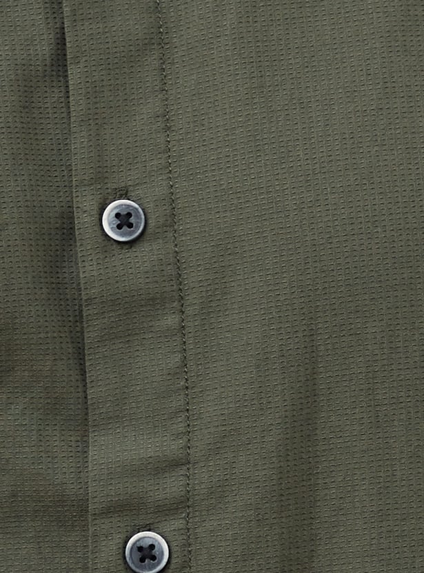 FORCA Textured Regular Fit Shirt