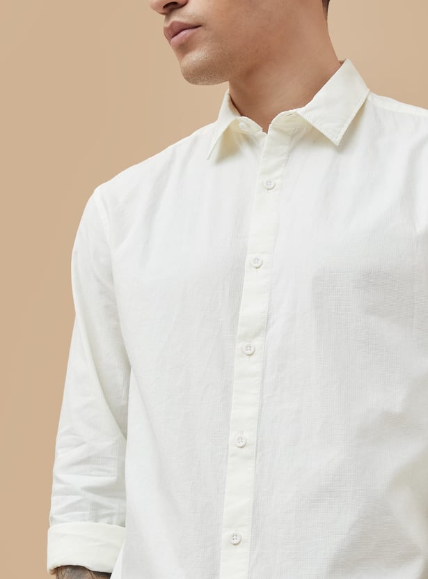 FORCA Textured Regular Fit Shirt