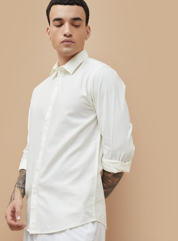 FORCA Textured Regular Fit Shirt