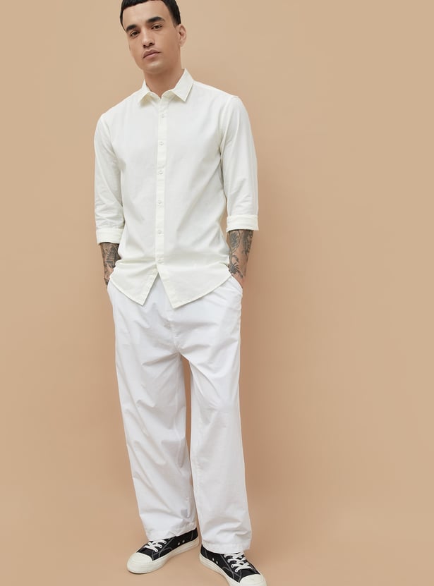 FORCA Textured Regular Fit Shirt