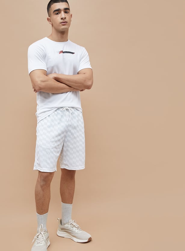 FAME FOREVER ACTIVE Printed Elasticated Shorts