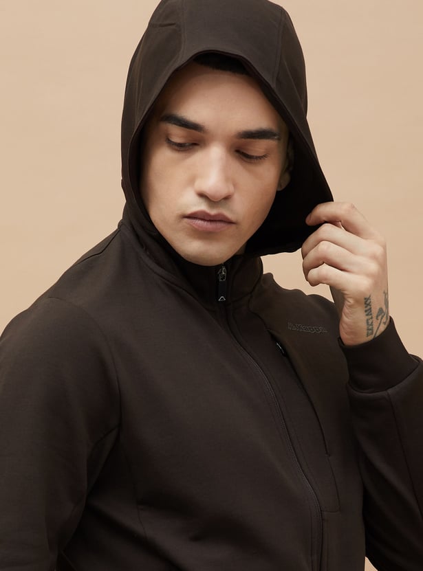 KAPPA Solid Zip Through Hoodie